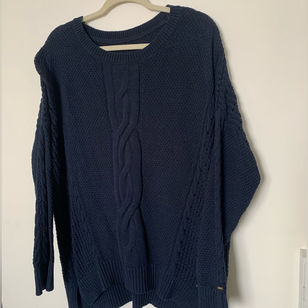 Navy Blue Oversized Sweater
